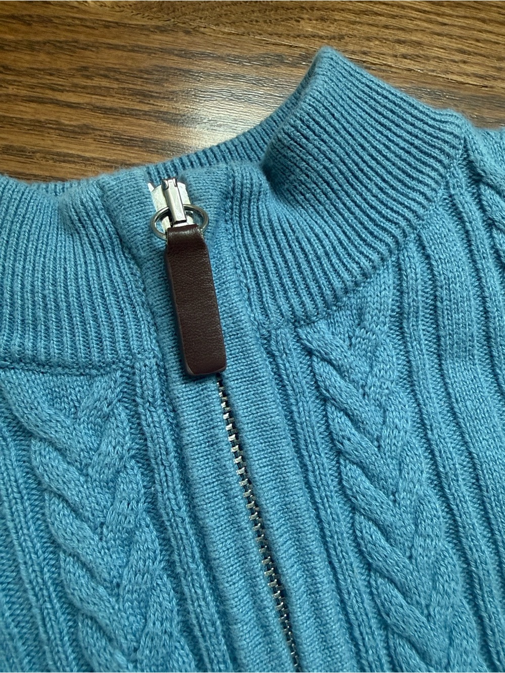 Rachel Riley Cable Knit Half-Zip Sweater - Picture 6 of 9
